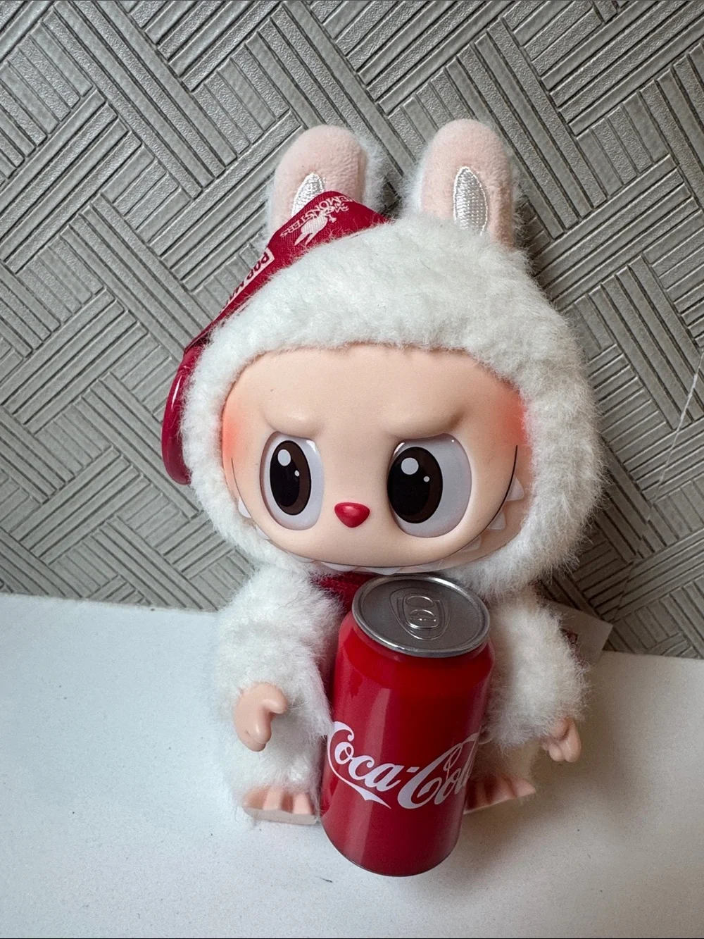 POP MART The Monsters Coca-Cola Series Labubu plush figure Authentic - Picture 1 of 9